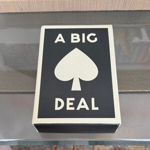 Giant Black and White Playing Cards